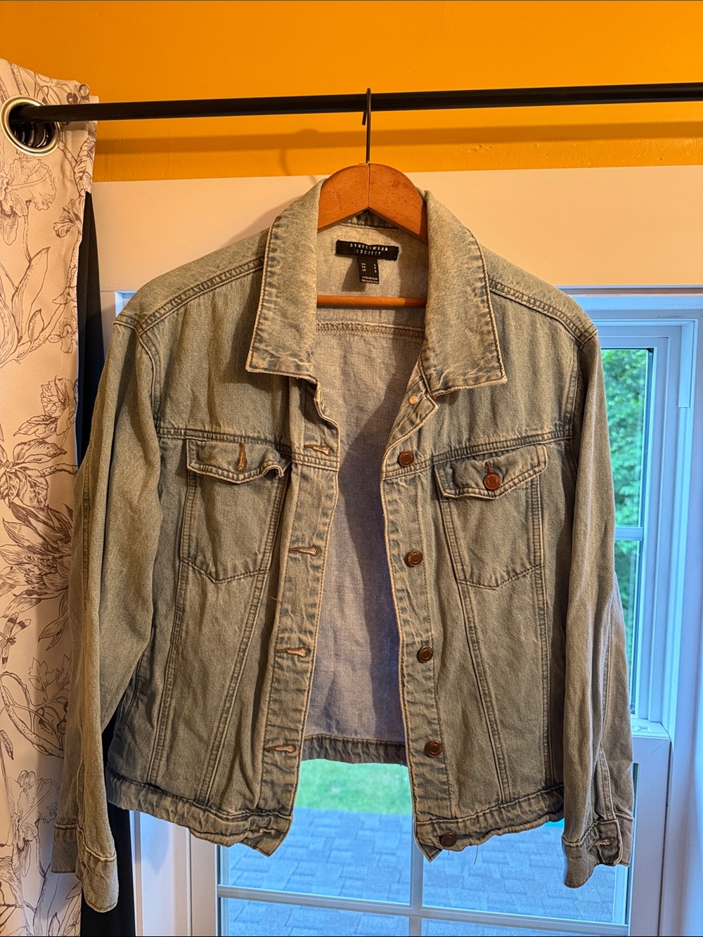 Streetwear Society Oversized Denim Jacket, Size Small